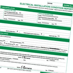 An EICR Certificate